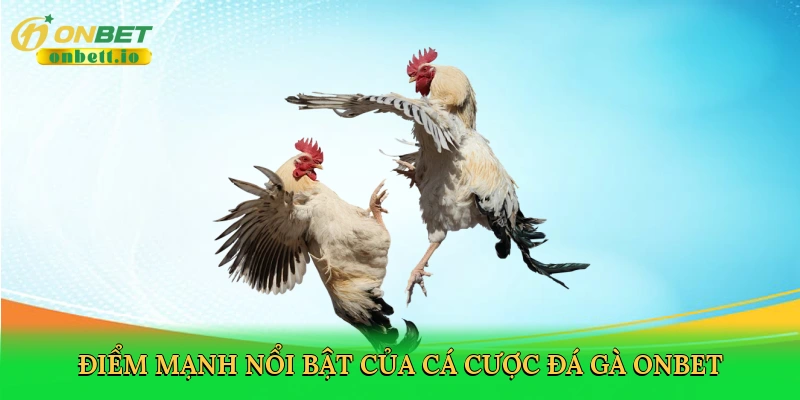 Điểm mạnh nổi bật của cá cược đá gà Onbet